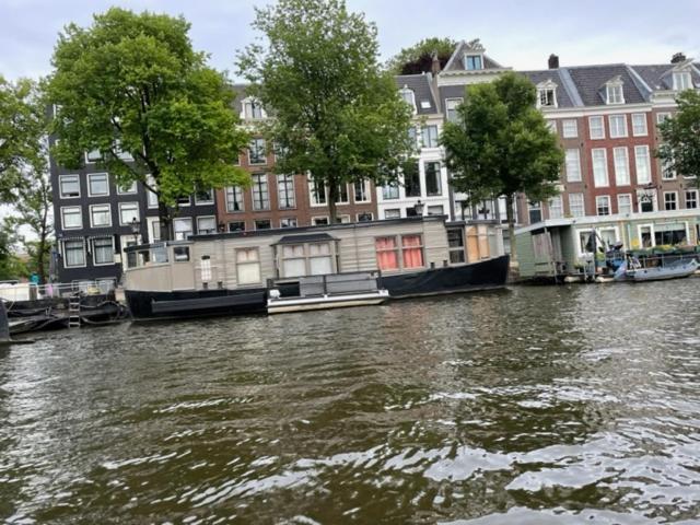 Houseboat Amstel River Studio Amsterdam Exterior photo