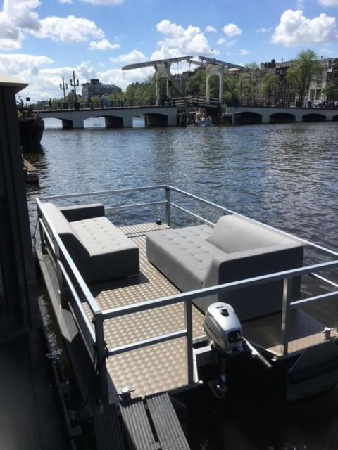 Houseboat Amstel River Studio Amsterdam Exterior photo